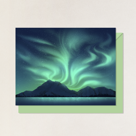 Northern Lights Greeting Card with Envelope