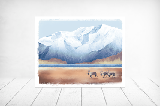 Caribou Journey || Wildlife Fine Art Print