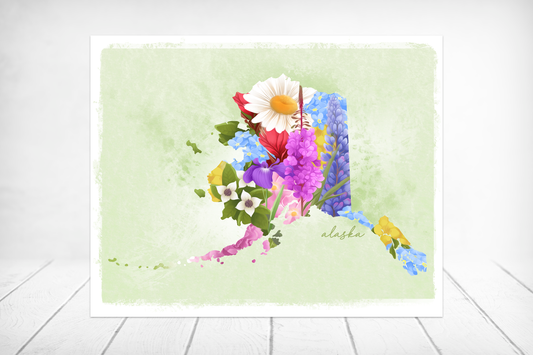 Floral Alaska State Wildflower || Botanical Fine Art Print