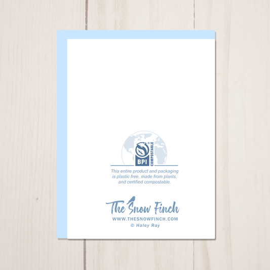 Horned Puffin Pair Greeting Card and Envelope