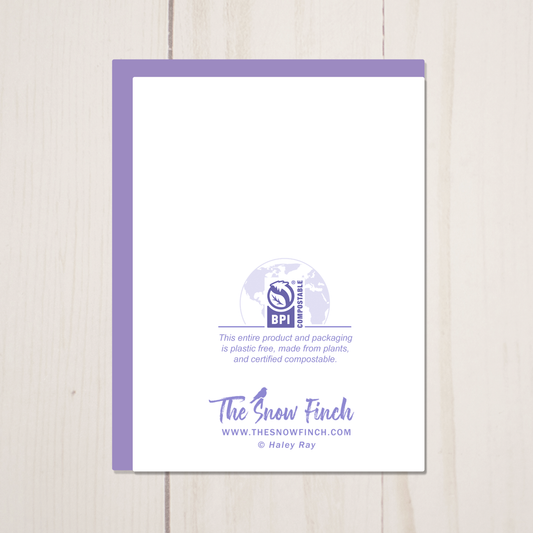 Lupine Wildflower Greeting Card with Envelope