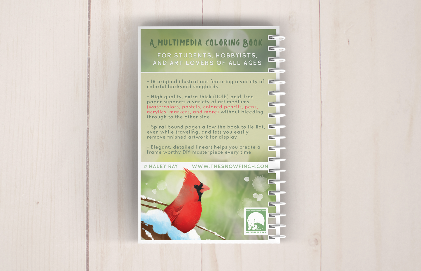Backyard Bird Art Coloring Book