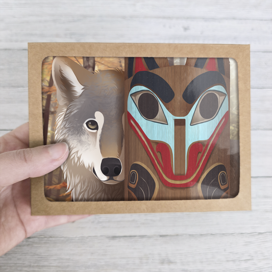 Animal Totem Greeting Card Box Set || Alaska Stationery Set