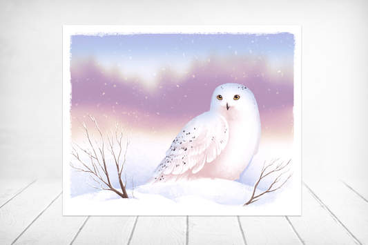 Snowy Owl || Alaska Arctic Wildlife Art Print