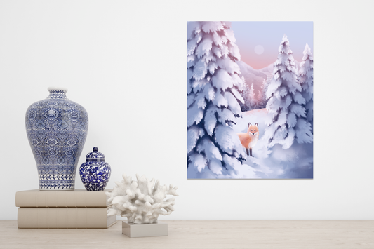 Red Fox in Snow || Winter Wildlife Fine Art Print