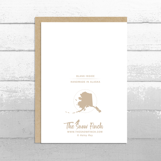 Musk Ox Mountain Greeting Card with Envelope