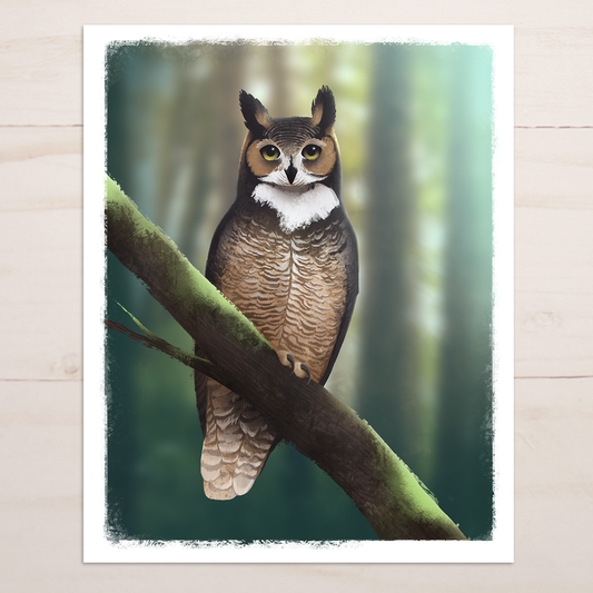 Great Horned Owl || Wildlife Fine Art Print