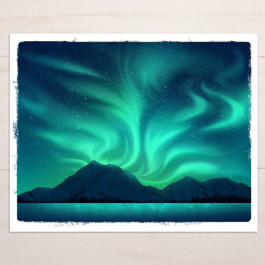 Northern Lights || Aurora Borealis Alaska Fine Art Print