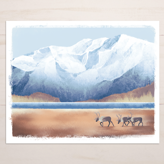Caribou Journey || Wildlife Fine Art Print