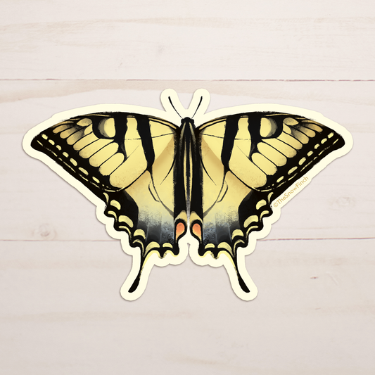 Swallowtail Butterfly Sticker || Waterproof Vinyl