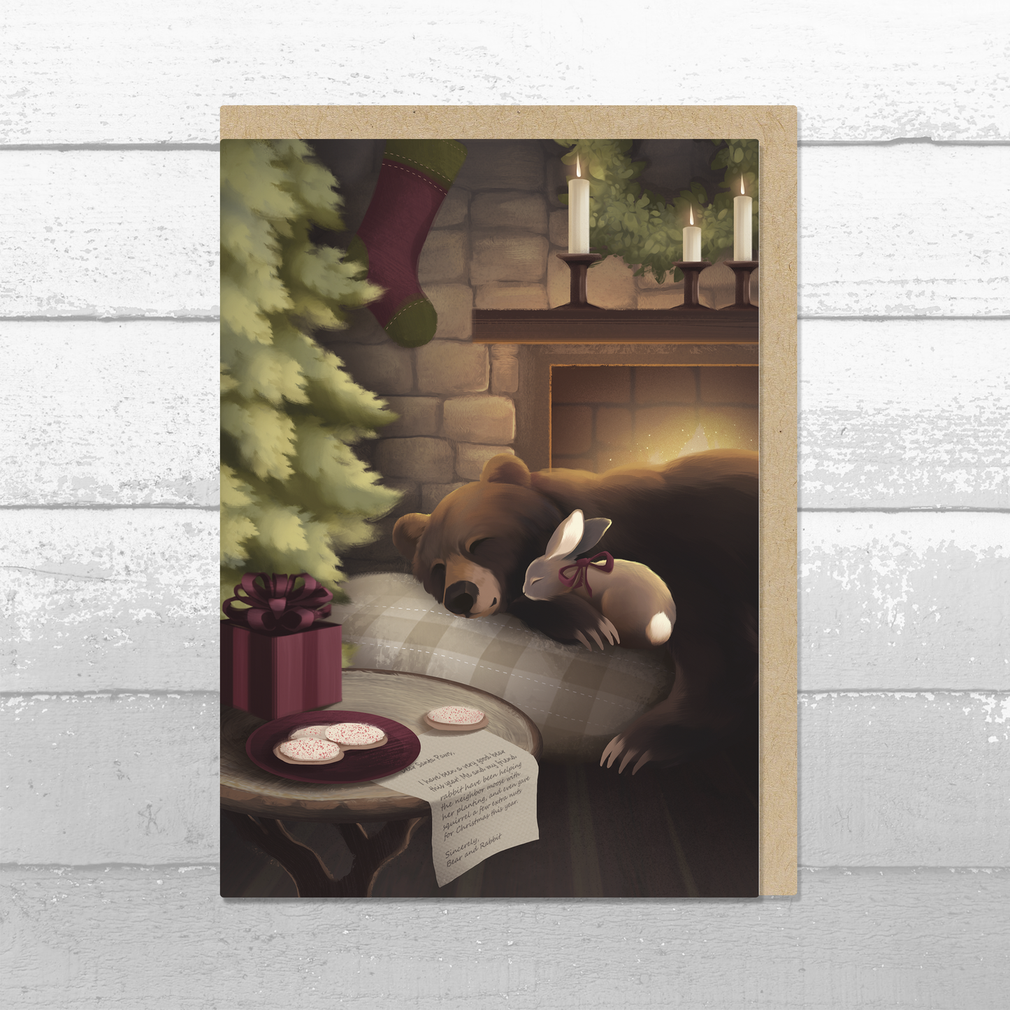 Christmas Bear Greeting Card || A6