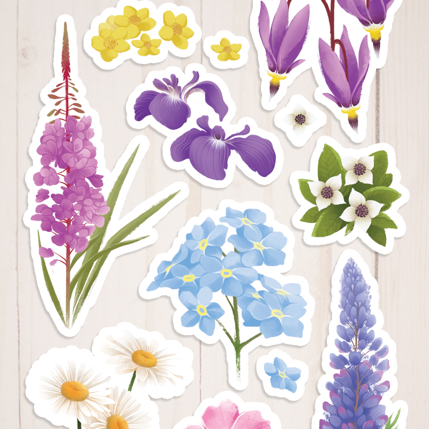 Lupine Floral Sticker || Waterproof Vinyl