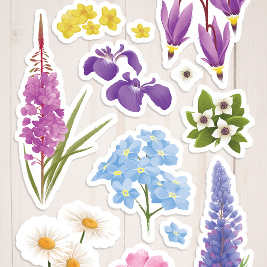 Lupine Floral Sticker || Waterproof Vinyl