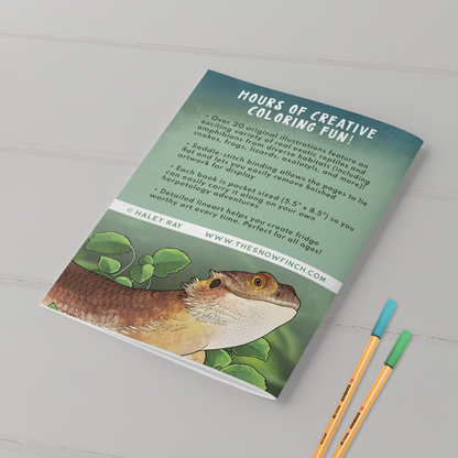 Reptile & Amphibian Coloring Book