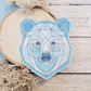 Geometric Polar Bear Sticker || Waterproof Vinyl