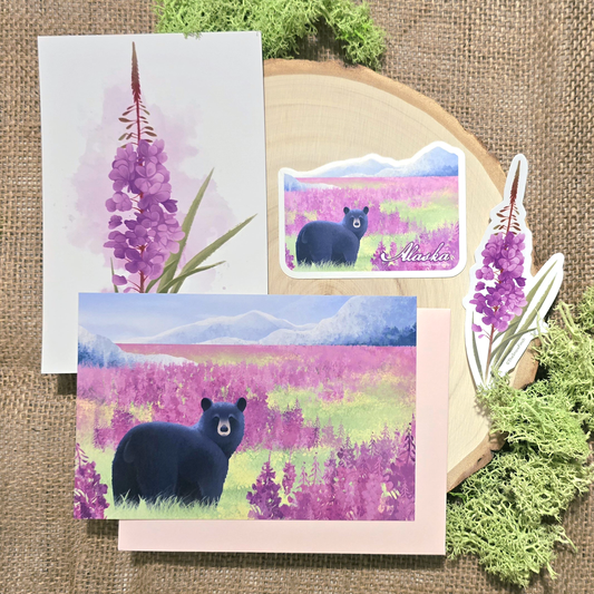Fireweed Wildflower Sticker || Waterproof Vinyl