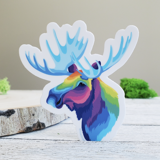 Pop Art Moose Sticker