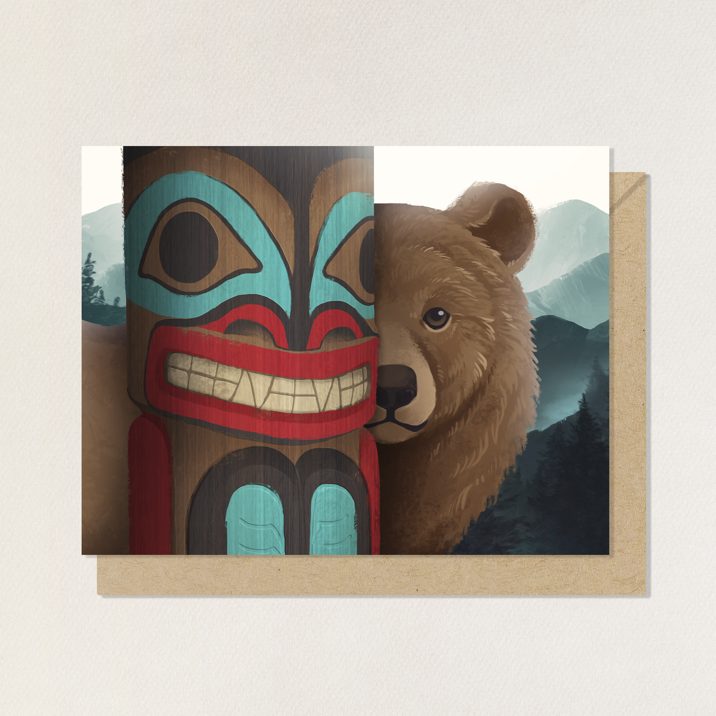 Animal Totem Greeting Card Box Set || Alaska Stationery Set