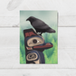 Tlingit Raven Totem Postcard || 4x6 Travel Alaska Art Postcard