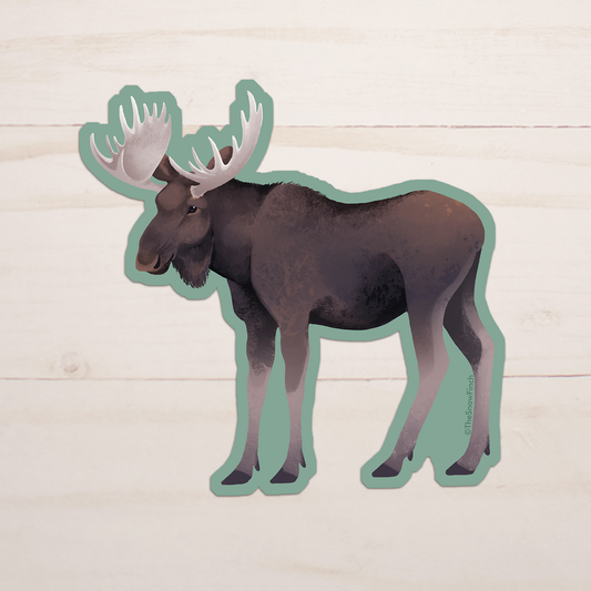Moose Sticker || Waterproof Vinyl