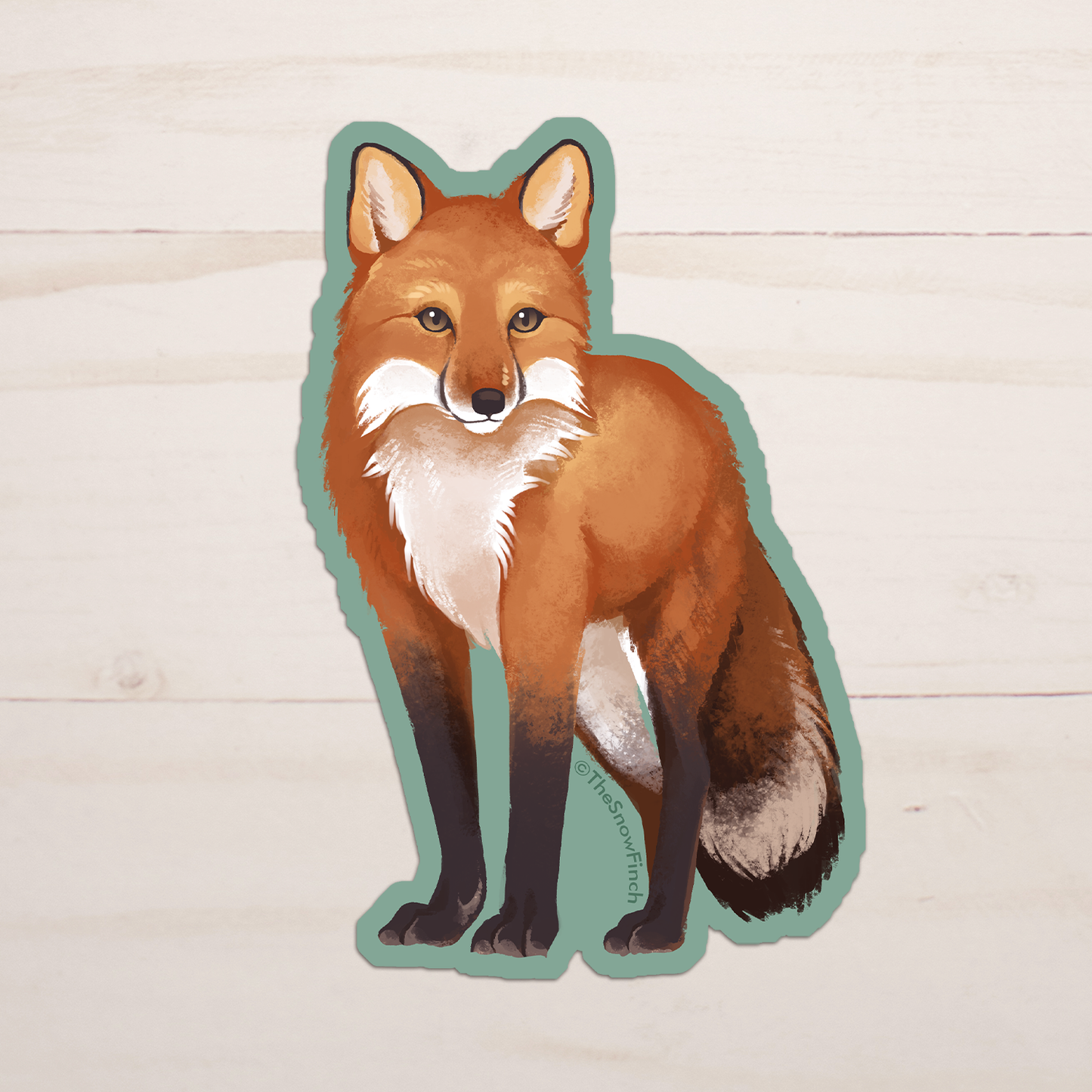 Red Fox Sticker || Waterproof Vinyl