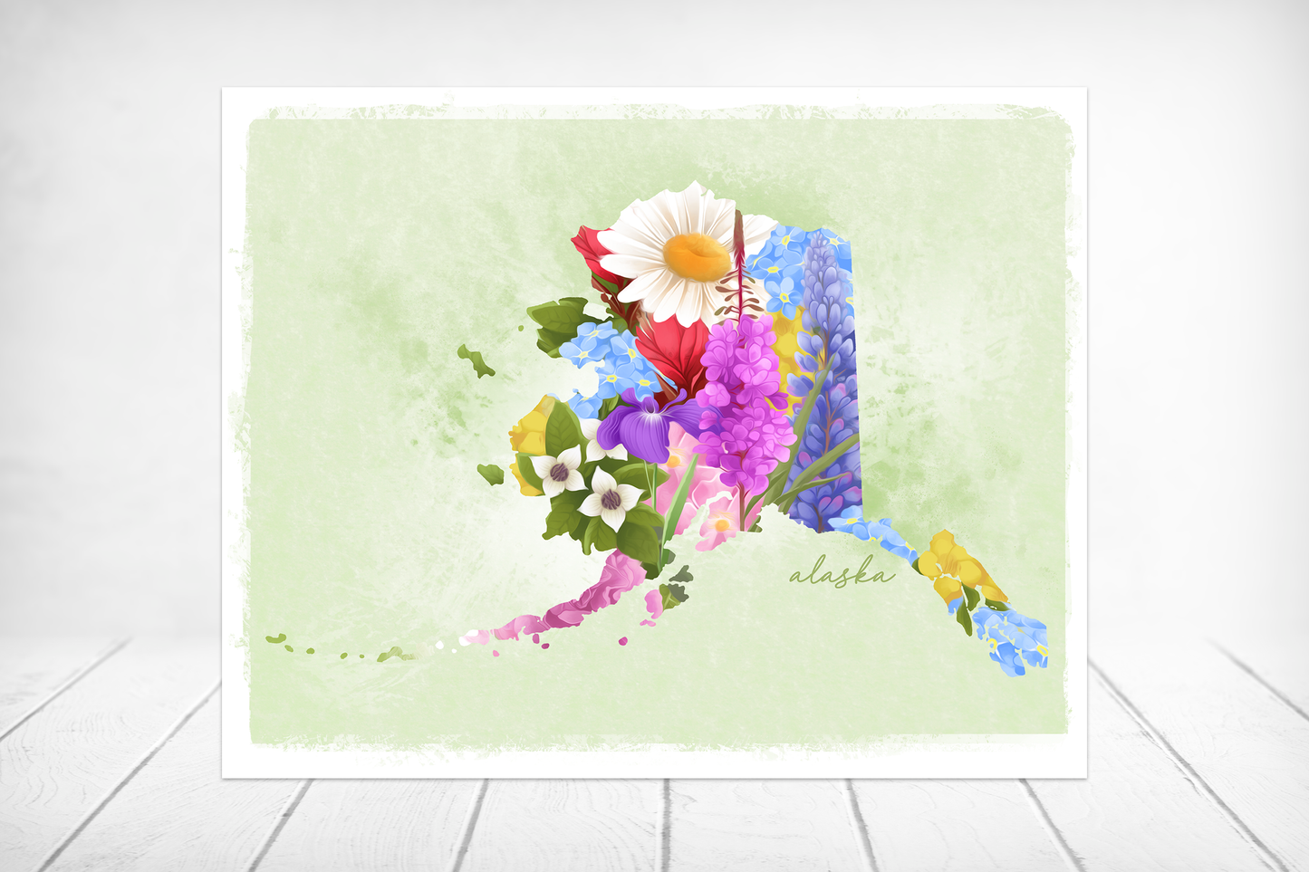 Floral Alaska State Wildflower || Botanical Fine Art Print