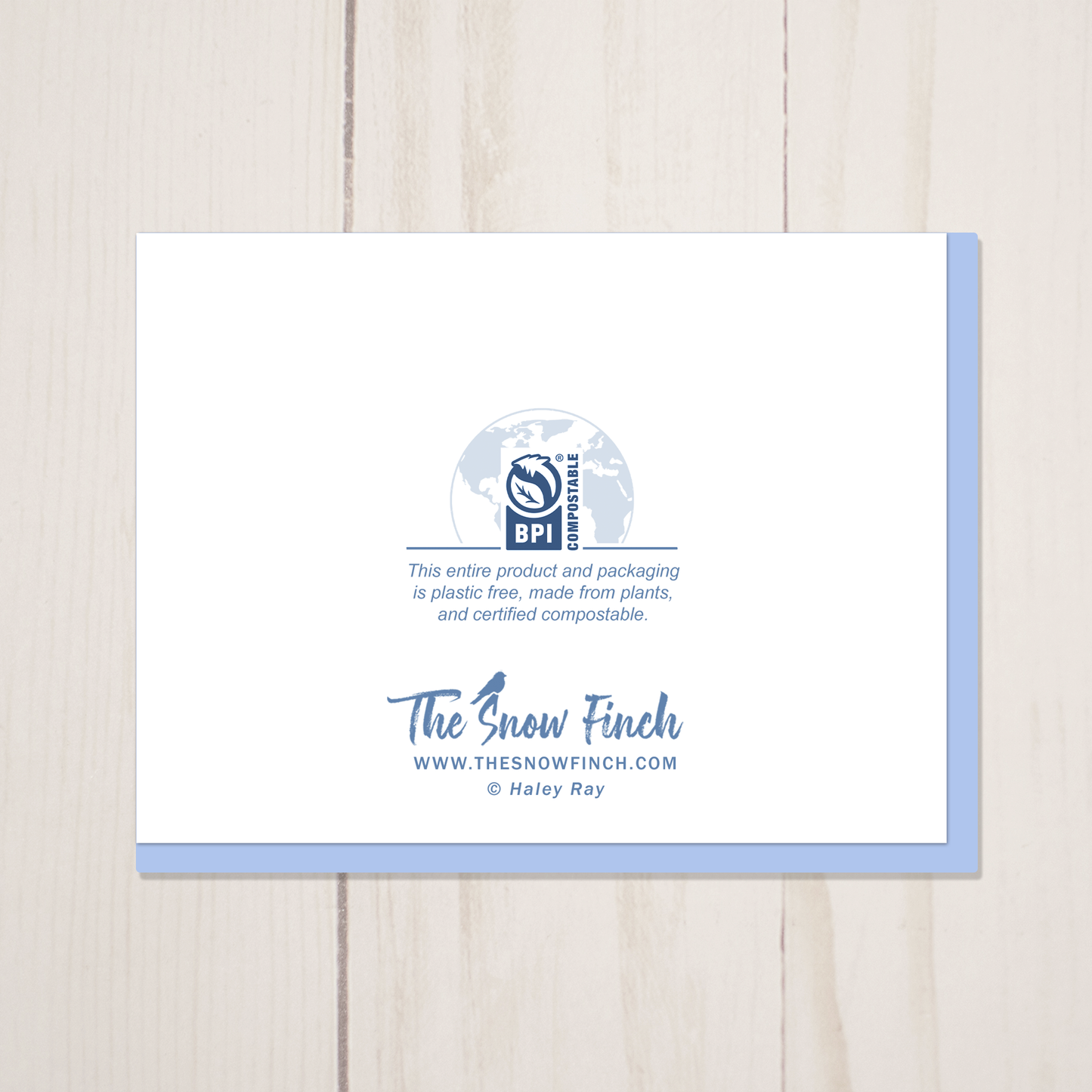 Moose Lights || Christmas Winter Holiday Greeting Card with Envelope