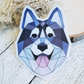 Geometric Husky Dog Sticker || Waterproof Vinyl