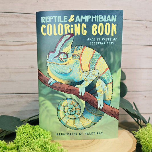 Reptile & Amphibian Coloring Book
