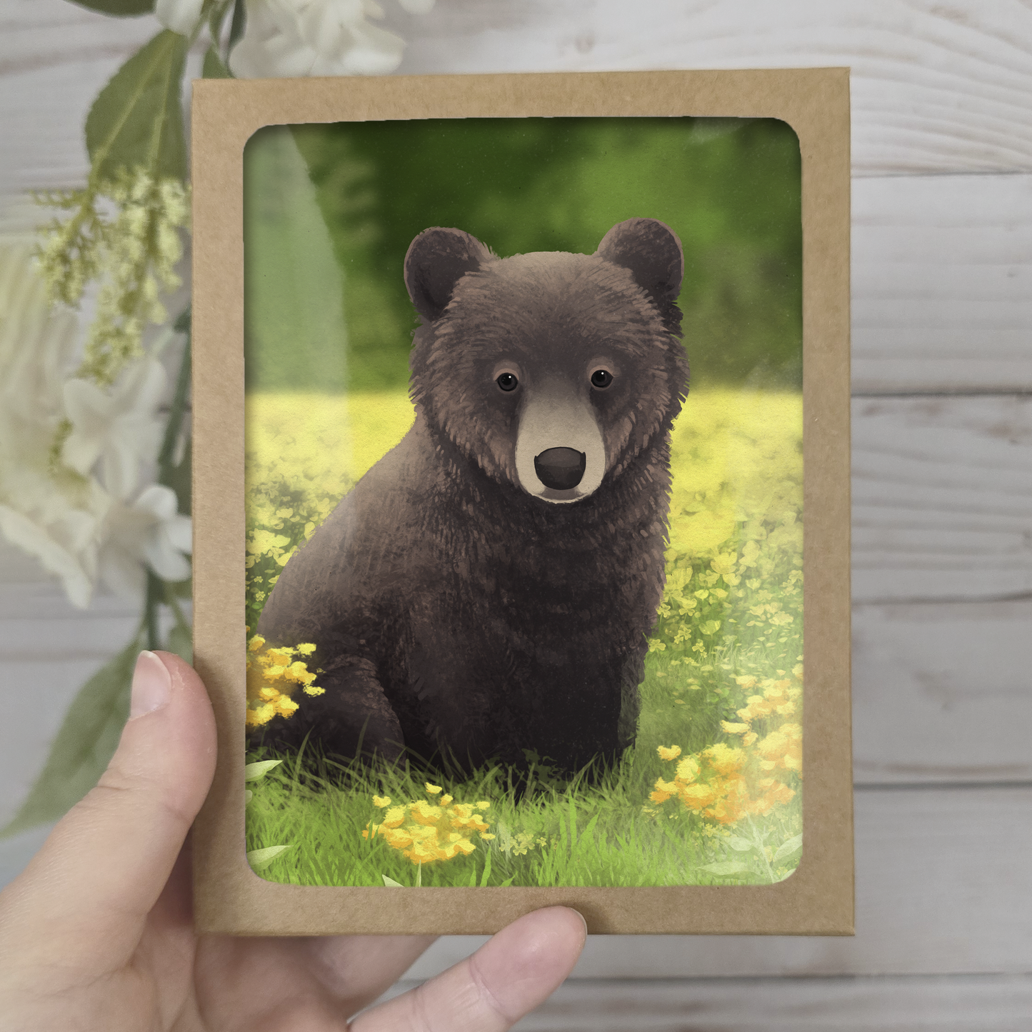 Wildflower Bear Greeting Card Box Set || Alaska Stationery