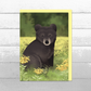 Baby Black Bear Greeting Card || A6