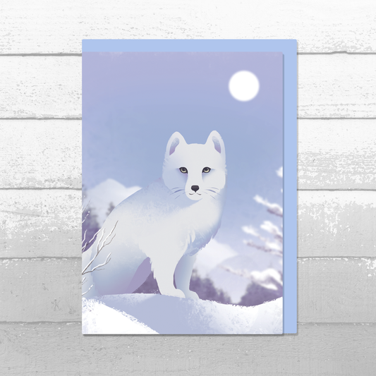 Arctic Fox Greeting Card || A6