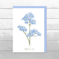 Forget Me Not Greeting Card || A6