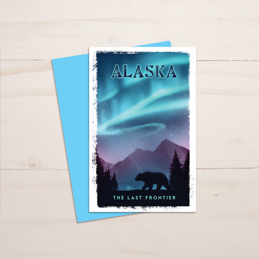 Last Frontier Aurora Greeting Card || A9