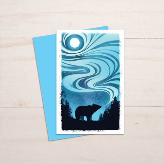 Aurora Bear Greeting Card || A9