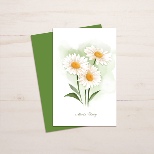 Daisy Floral Greeting Card || A9
