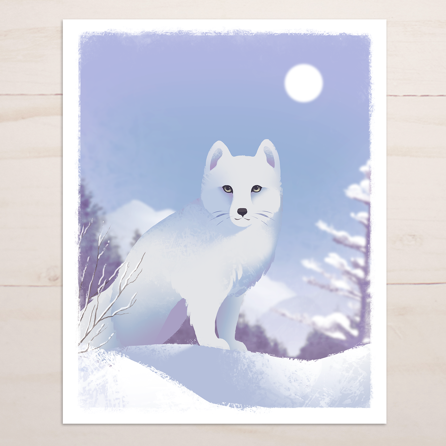 Arctic Fox Print