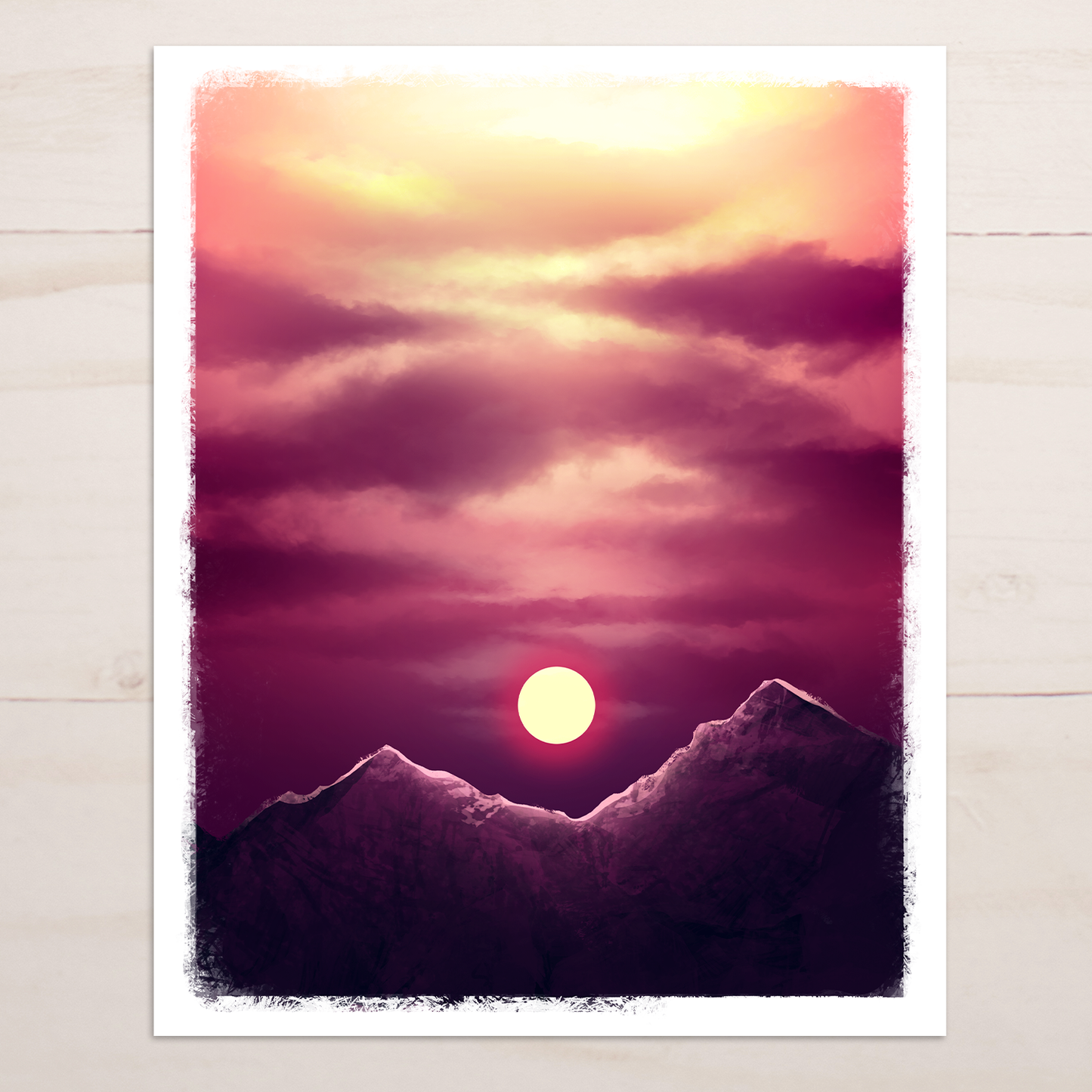 Midnight sun setting available as Framed Prints, Photos, Wall Art