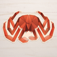 Geometric Crab Sticker