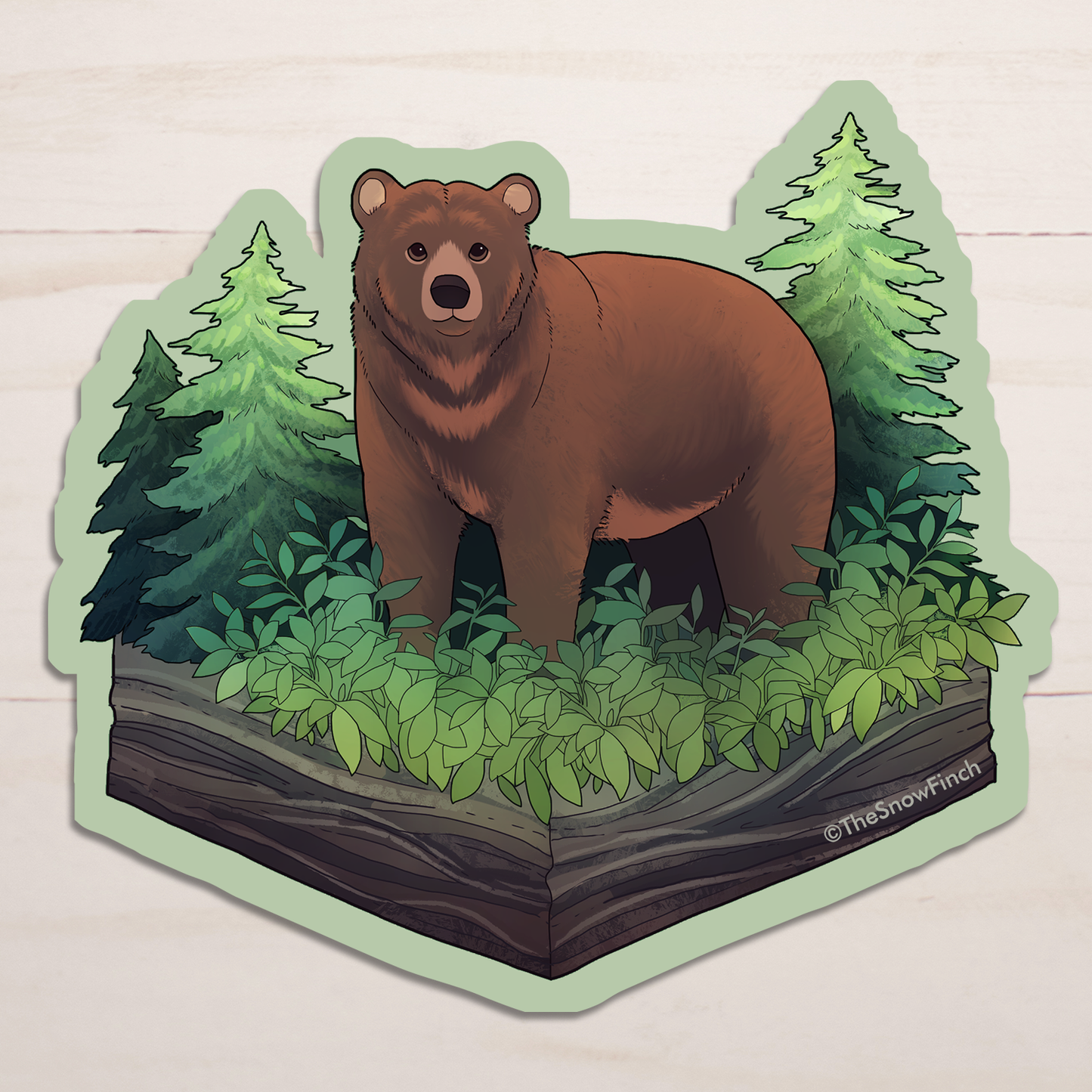 Bear Cube Sticker