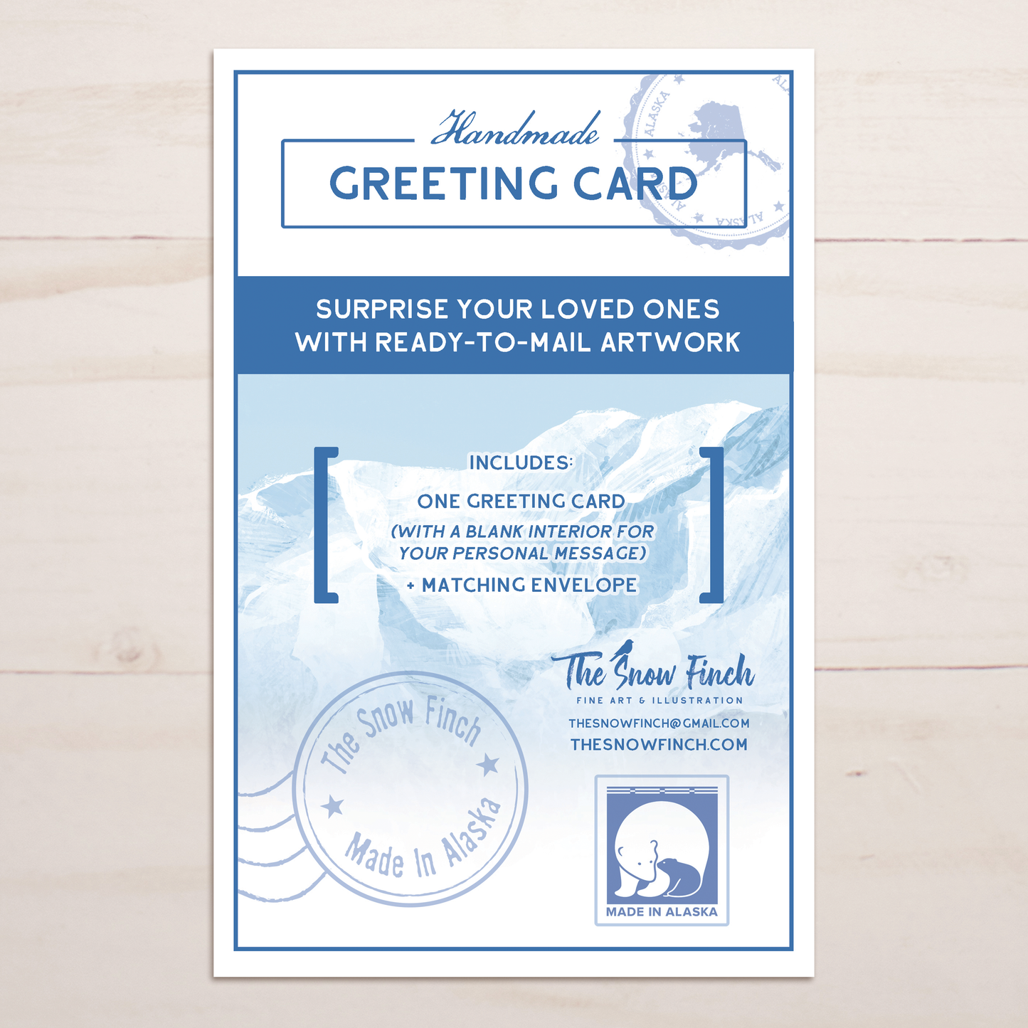 Aurora Bear Greeting Card || A9