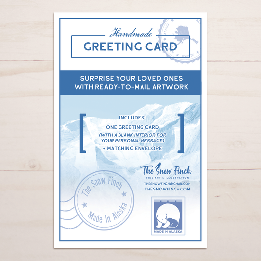 Aurora Moose Greeting Card || A9