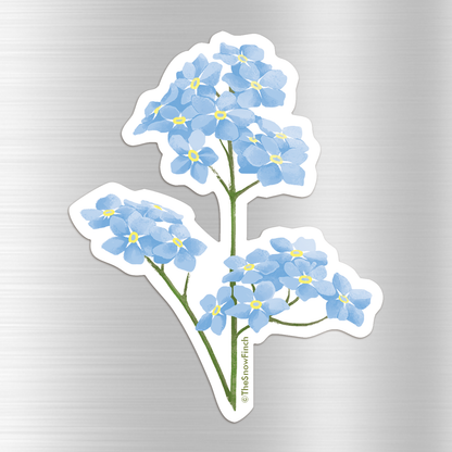 Forget Me Not Floral Magnet