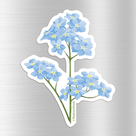 Forget Me Not Floral Magnet