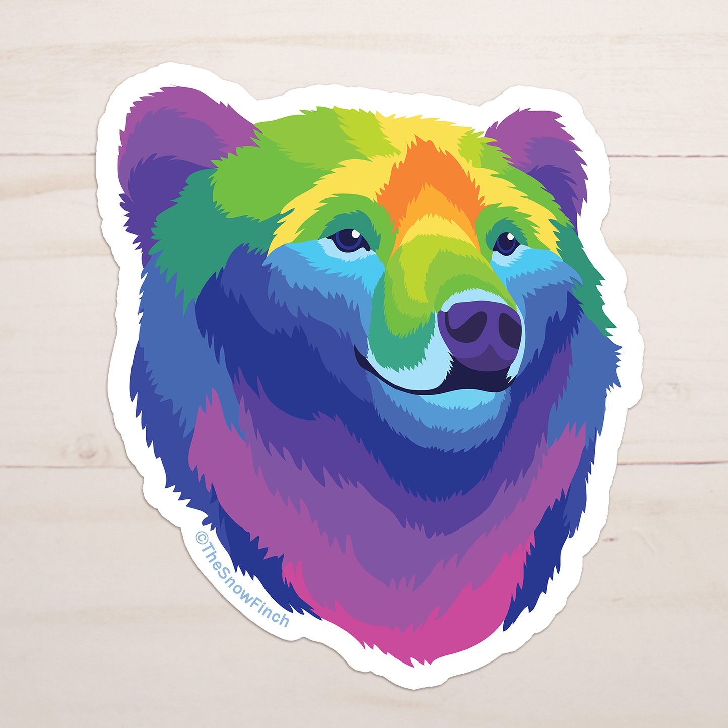 Pop Art Bear Sticker